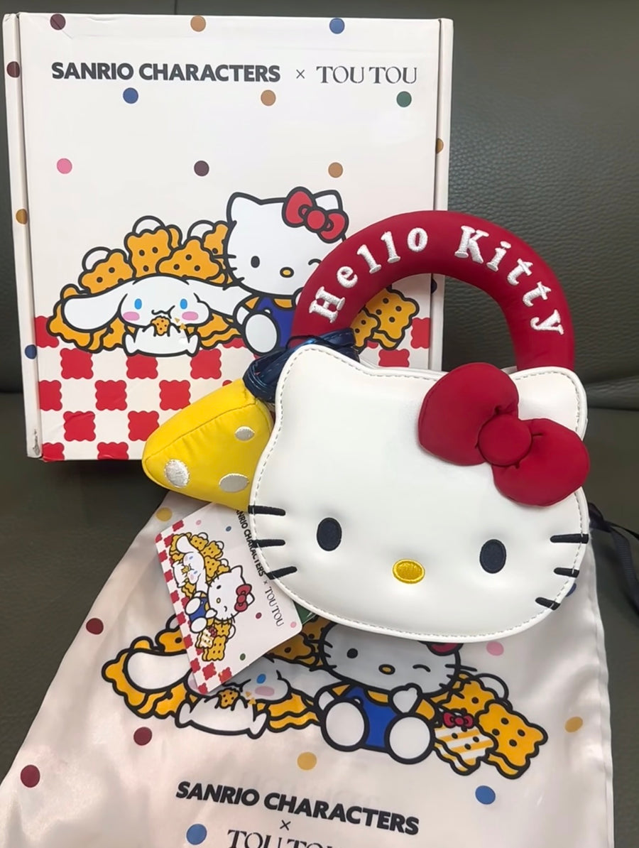 Custom Hello Kitty-themed small leather bag